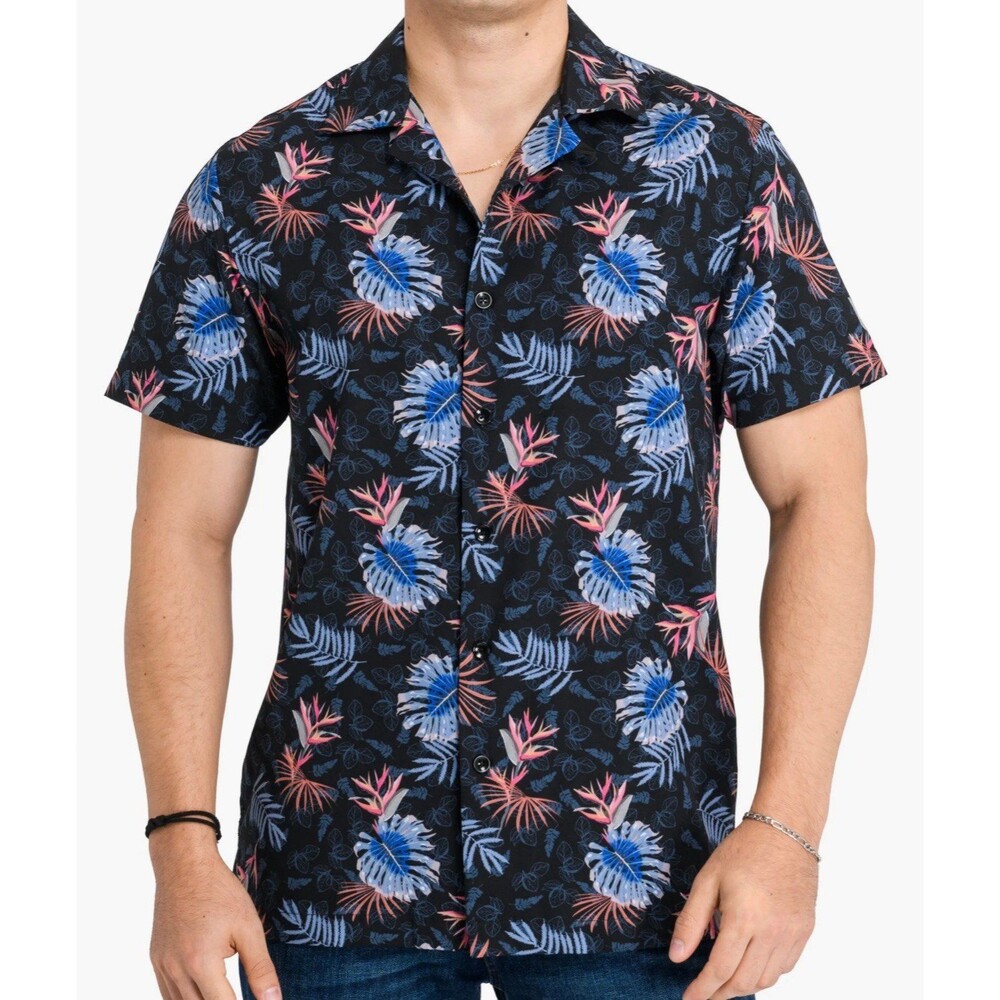 Con.struct Slim Fit Monstera Leaves Camp
Shirt Size XXL New With Tag